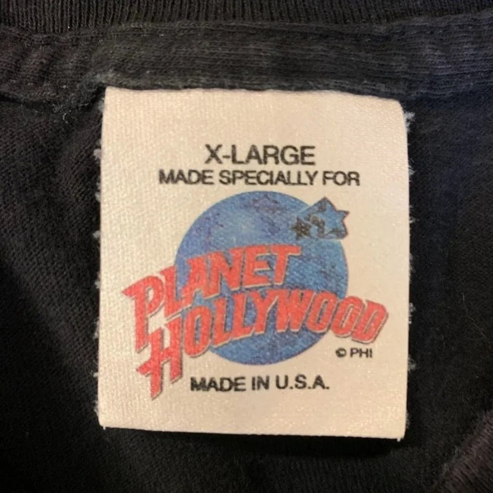 Planet Hollywood Men's Vintage Orlando Cotton Single Stitch T Shirt Size XL - Picture 6 of 11